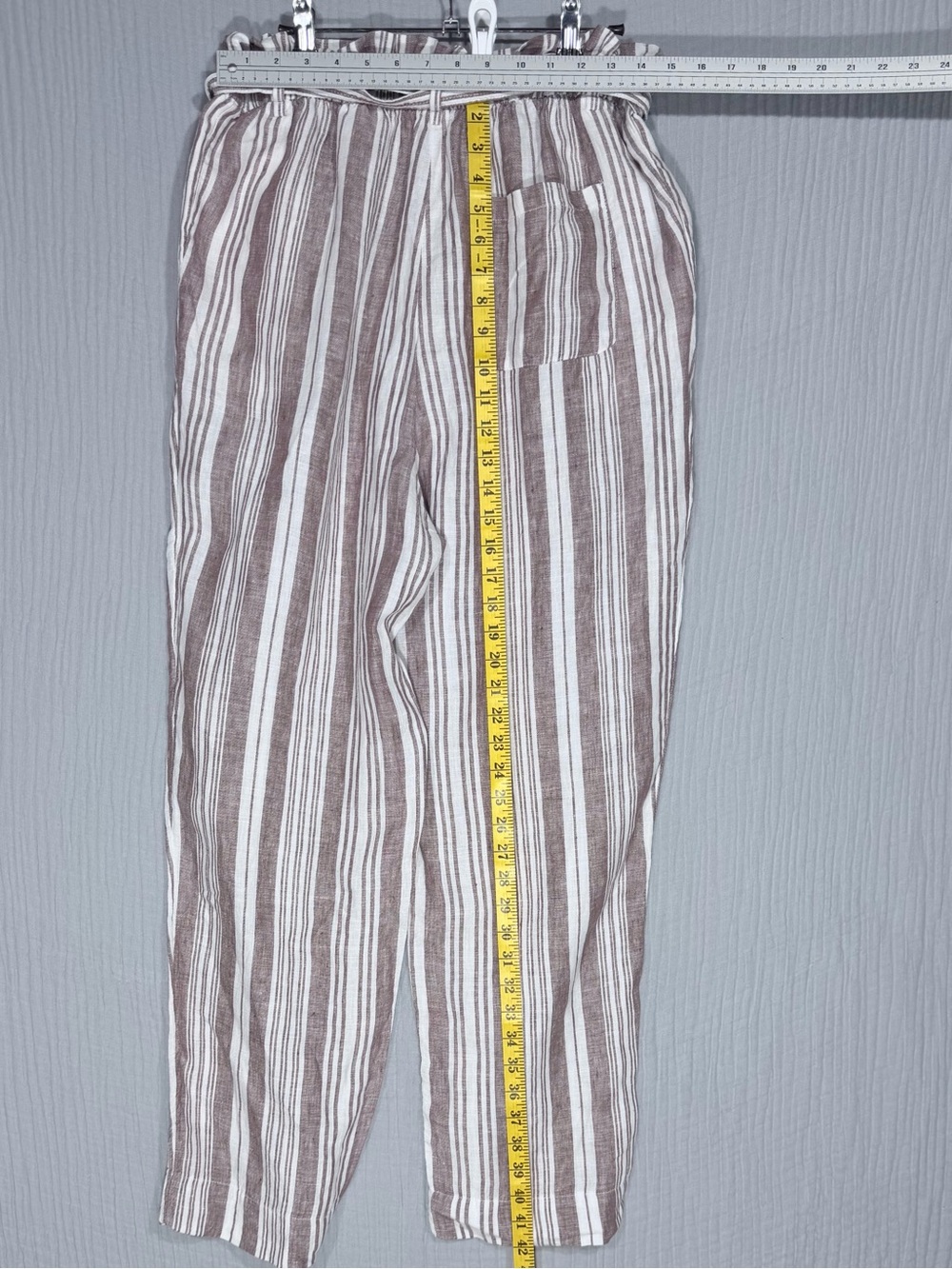 🐚 NWOT Lemlem x H&M | 100% Linen Striped Pants | Coastal Boho | size M - Picture 4 of 6